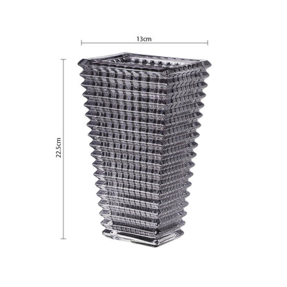 SOGA 22cm Modern Gray Ceramic Glass Vase Home Decor • LUZ-GVase225Grey
