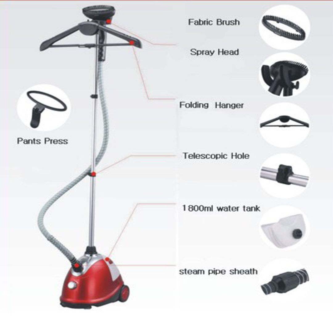 SOGA 2X Garment Steamer Portable Cleaner Steam Iron Gold • LUZ-GarmentRoundGoldX2
