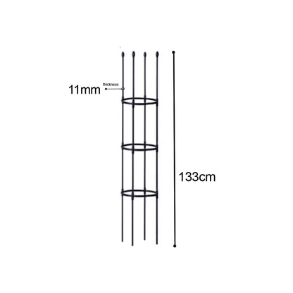 SOGA 2X 133cm 4-Bar Plant Frame Stand Trellis Vegetable Flower Herbs Outdoor Vine Support Garden Rack with Rings • LUZ-PlantTube133X2