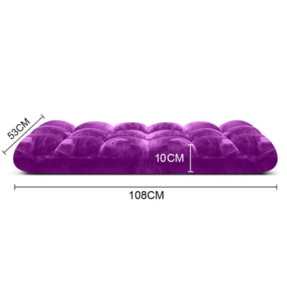 SOGA 4X Floor Recliner Folding Lounge Sofa Futon Couch Folding Chair Cushion Purple • LUZ-LoungeChairPurpleX4