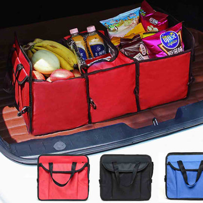 SOGA 2X Car Portable Storage Box Waterproof Oxford Cloth Multifunction Organizer Black • LUZ-CarStorageBoxBlackX2