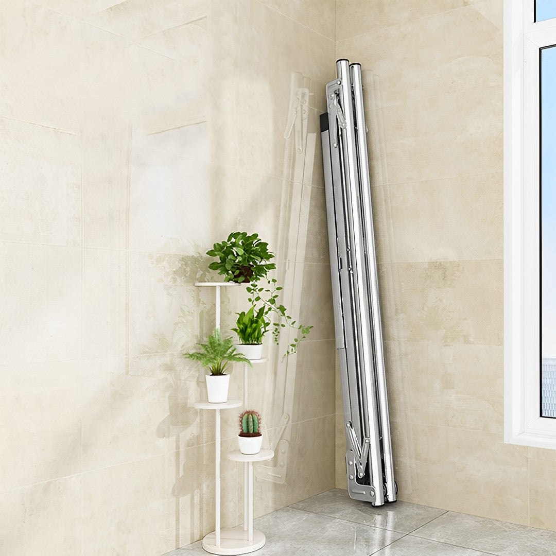 SOGA 1.6m Portable Standing Clothes Drying Rack Foldable Space-Saving Laundry Holder 3 Poles • LUZ-BSXG2511