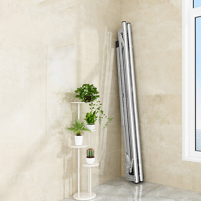 SOGA 1.6m Portable Standing Clothes Drying Rack Foldable Space-Saving Laundry Holder 3 Poles • LUZ-BSXG2511