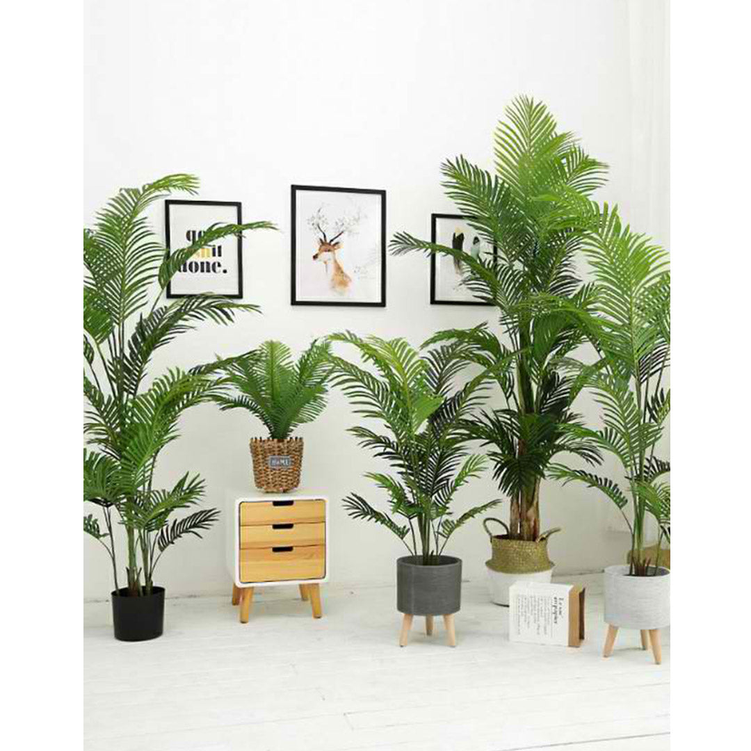 SOGA 2X 145cm Green Artificial Indoor Swallowtail Sunflower Tree Fake Plant Simulation Decorative • LUZ-APlantFH14510X2