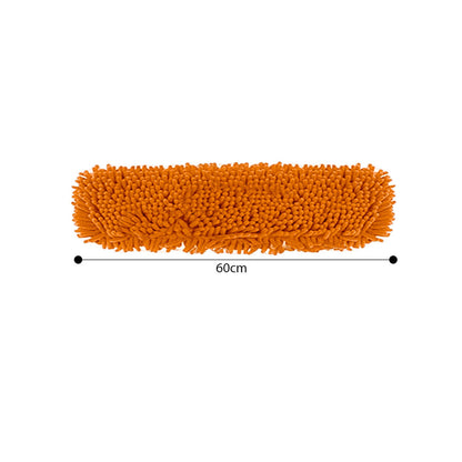 SOGA 3X 60x12 Orange Microfiber Flat Mop Floor Cleaning Pads Rotating Dust Remover • LUZ-MopHead60cmX3
