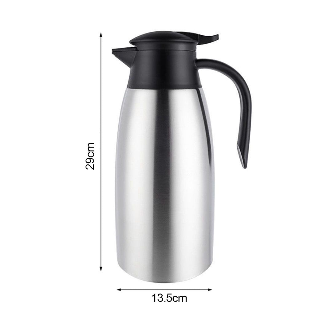 SOGA 2X 2.0L Silver Color 3-Layer Stainless Steel Vacuum Durable Thermal Flask • LUZ-BottleWKE15X2