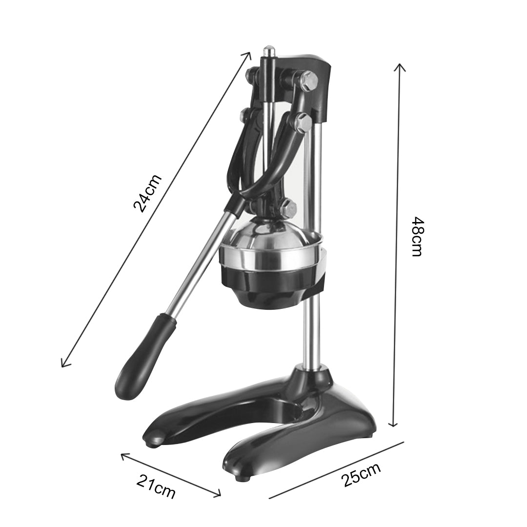 SOGA Stainless Steel Manual Juicer Hand Press Juice Extractor Squeezer Lemon Orange Citrus Black • LUZ-JuicerStainlessSteel120