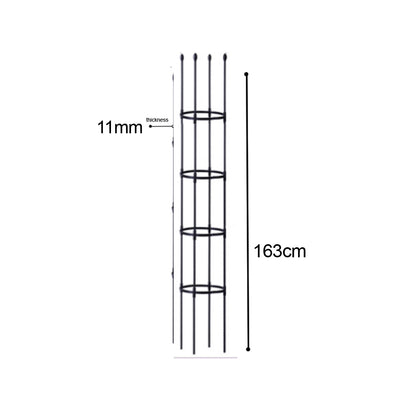 SOGA 2X 163cm 4-Bar Plant Frame Stand Trellis Vegetable Flower Herbs Outdoor Vine Support Garden Rack with Rings • LUZ-PlantTube163X2