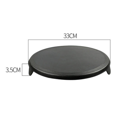 SOGA 33CM Reversible Round Cast Iron Crepes Pan Baking Cookie Pancake Pizza Bakeware • LUZ-ZPai052A