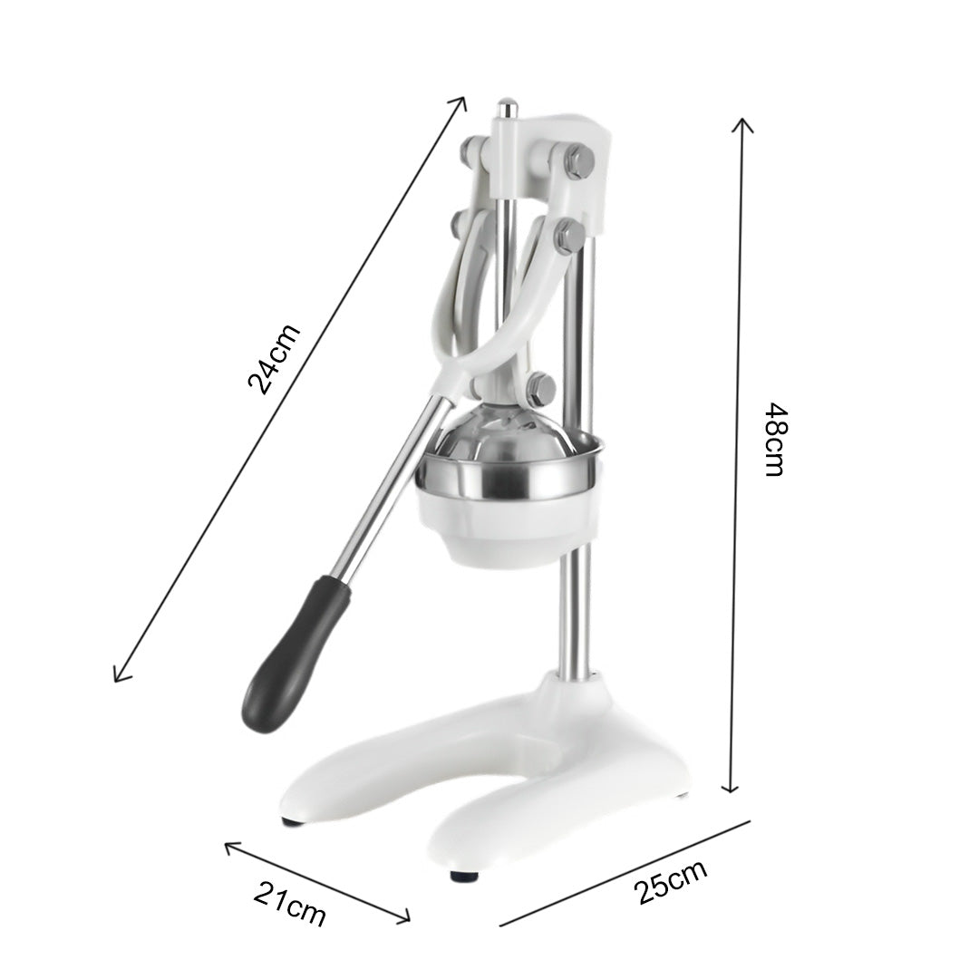 SOGA 2X Stainless Steel Manual Juicer Hand Press Juice Extractor Squeezer Lemon Orange Citrus White • LUZ-JuicerStainlessSteel121X2