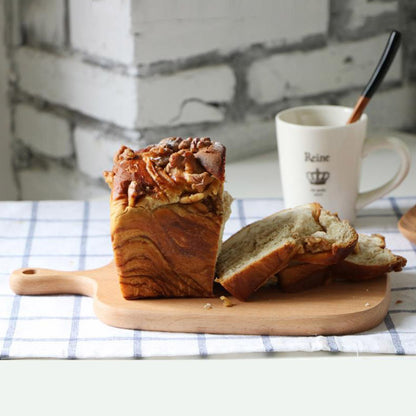 SOGA 2X 26cm Brown Rectangle Wooden Serving Tray Chopping Board Paddle with Handle Home Decor • LUZ-WodF601X2