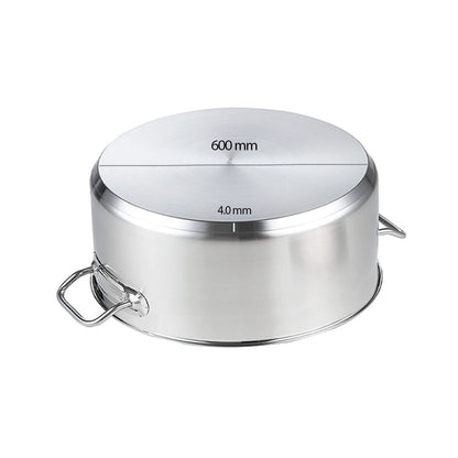 SOGA Stock Pot 113L Top Grade Thick Stainless Steel Stockpot 18/10 Without Lid • LUZ-StockPot113L-JPOT