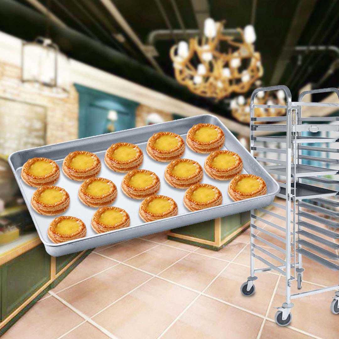 SOGA Aluminium Oven Baking Pan Cooking Tray for Baker Gastronorm 60*40*5cm • LUZ-GastronormPlate6040X1