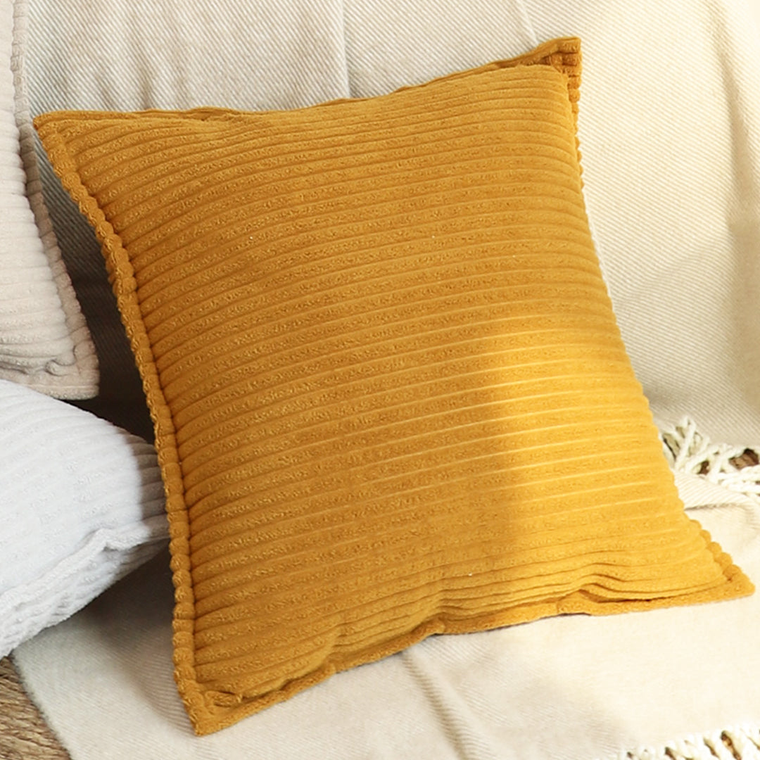 SOGA 50cm Throw Pillow Mustard Wabi Sabi Arches Indoor and Outdoor Kavka for Home Decor • LUZ-FrenchCushion345