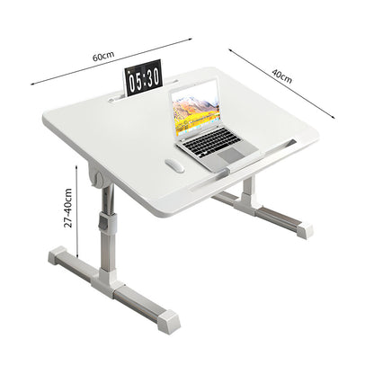 SOGA 60X40cm White Small Laptop Bed Portable Foldable Study Table Adjustable • LUZ-BedTableA5