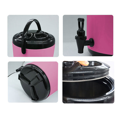 SOGA 8X 8L Stainless Steel Insulated Milk Tea Barrel Hot and Cold Beverage Dispenser Container with Faucet Pink • LUZ-VICDispenser8LPNKX8