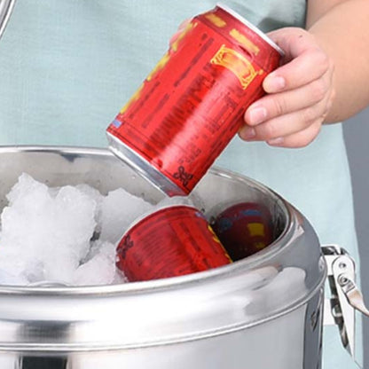 SOGA 2X 50L Stainless Steel Insulated Stock Pot Hot & Cold Beverage Container • LUZ-InsulatedPot3206X2