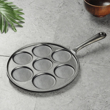 SOGA 2X 23cm Cast Iron Takoyaki Fry Pan Octopus Balls Maker 7 Hole Cavities Grill Mold • LUZ-ZPai022X2
