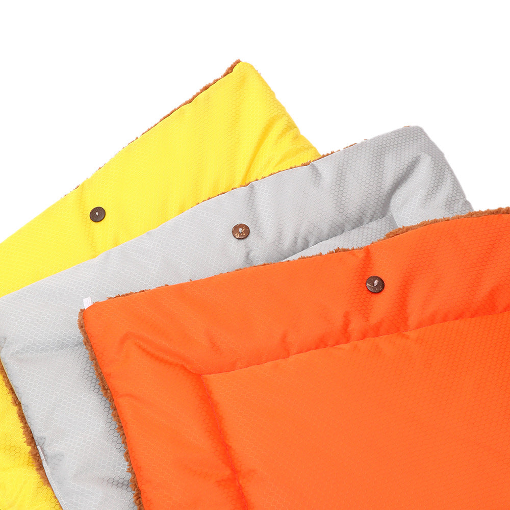 SOGA Yellow Dual-purpose Cushion Nest Cat Dog Bed Warm Plush Kennel Mat Pet Home Travel Essentials • LUZ-CarPetBag03