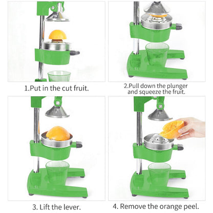 SOGA Commercial Manual Juicer Hand Press Juice Extractor Squeezer Orange Citrus Green • LUZ-JuicerManualGG