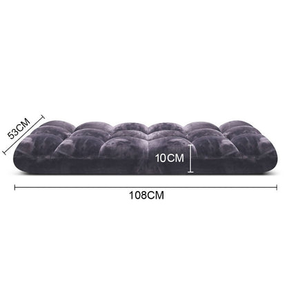 SOGA 2X Floor Recliner Folding Lounge Sofa Futon Couch Folding Chair Cushion Grey • LUZ-LoungeChairGreyX2
