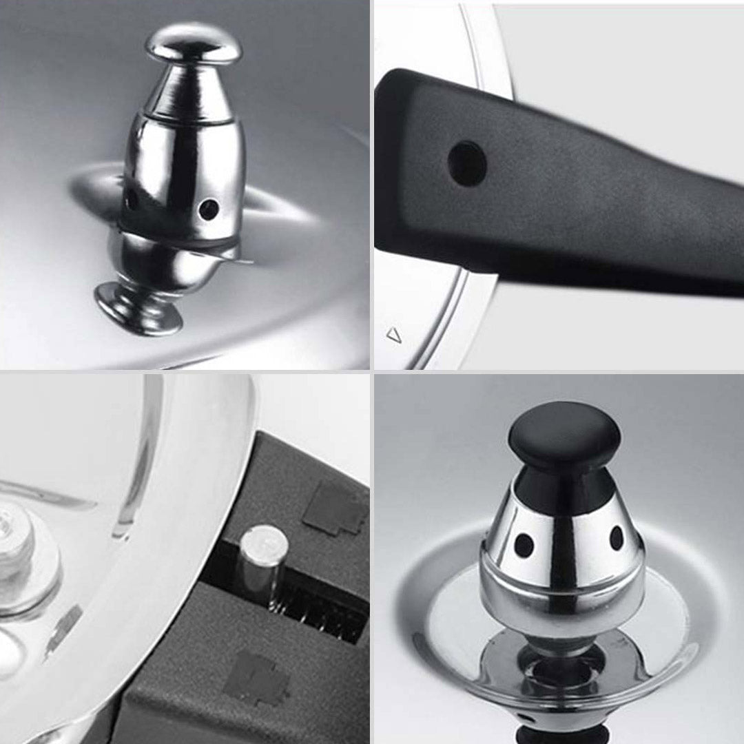 2X Stainless Steel Pressure Cooker 4L Lid Replacement Spare Parts • LUZ-SSPCLid4L20cmX2