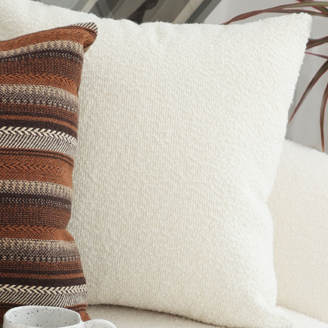 SOGA 50cm White Throw Pillow Premium Polyester Fiber and Cotton for Home Decor • LUZ-FrenchCushion326