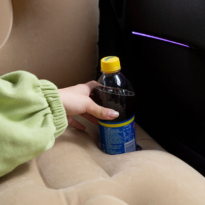 SOGA Beige Honeycomb Inflatable Car Mattress Portable Camping Air Bed Travel Sleeping Kit Essentials • LUZ-CarMat012