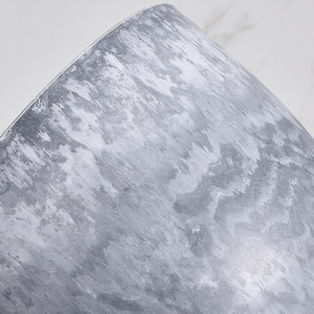 SOGA 2X 32cm Weathered Grey Round Resin Plant Flower Pot in Cement Pattern Planter Cachepot for Indoor Home Office • LUZ-FPotA3739X2