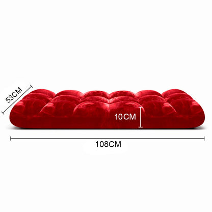 SOGA 2X Floor Recliner Folding Lounge Sofa Futon Couch Folding Chair Cushion Red • LUZ-LoungeChairRedX2