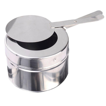 SOGA 6L Round Chafing Stainless Steel Food Warmer with Glass Roll Top • LUZ-ChafingDish5639