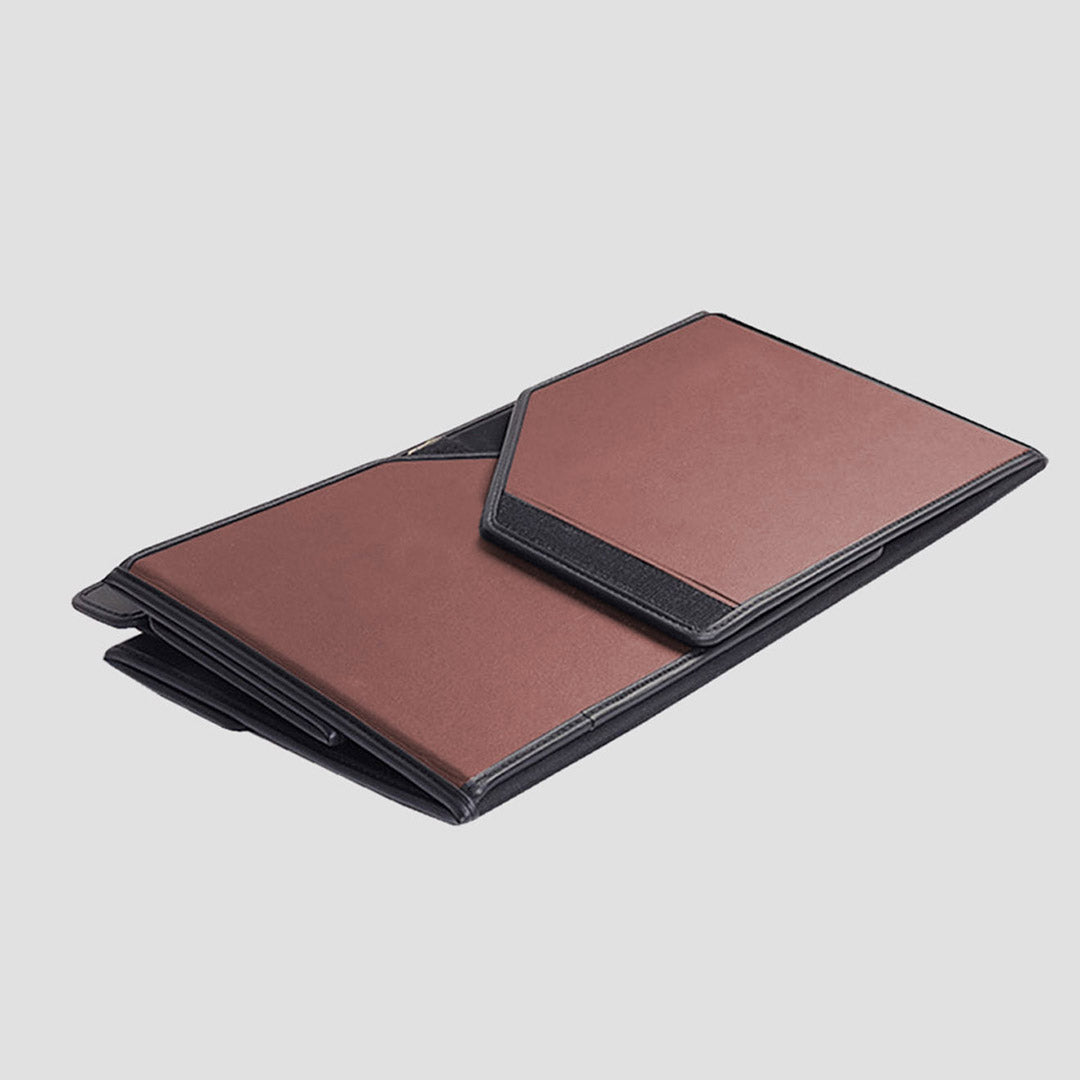 SOGA 4X Leather Car Boot Collapsible Foldable Trunk Cargo Organizer Portable Storage Box Coffee Medium • LUZ-StorageCOFMedX4