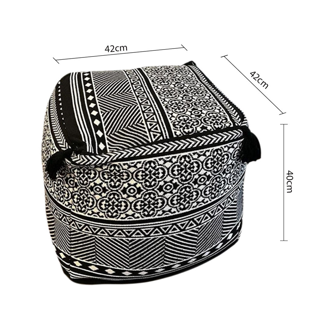 SOGA 42cm Beige Premium Polyester Fiber Cushion with EPP Particle Insert, Home Decor • LUZ-Pouffe616