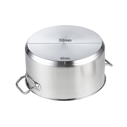 SOGA Stock Pot 23L Top Grade Thick Stainless Steel Stockpot 18/10 • LUZ-SOGAStockPot23L