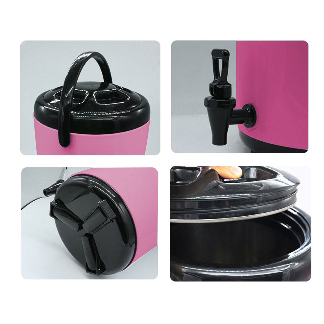 SOGA 4X 10L Stainless Steel Insulated Milk Tea Barrel Hot and Cold Beverage Dispenser Container with Faucet Pink • LUZ-VICDispenser10LPNKX4