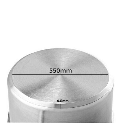 SOGA Stock Pot 130L Top Grade Thick Stainless Steel Stockpot 18/10 Without Lid • LUZ-StockPot55CM130L-JPOT