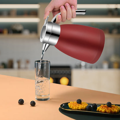 SOGA 2X 2.2L Stainless Steel Insulated Vacuum Flask WaterBottle Red • LUZ-WaterJug22REDX2