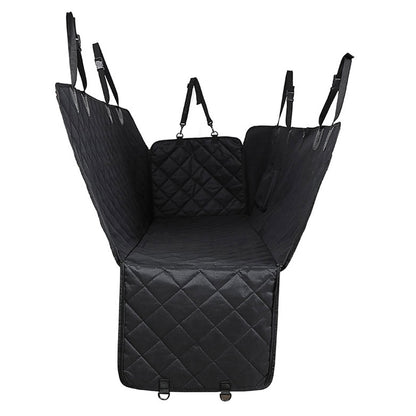 SOGA 2X 600D Oxford Cloth Waterproof Dog Car Cover Back Seat Protector Hammock Non-Slip Pet Mat Black • LUZ-CarPetBag040X2