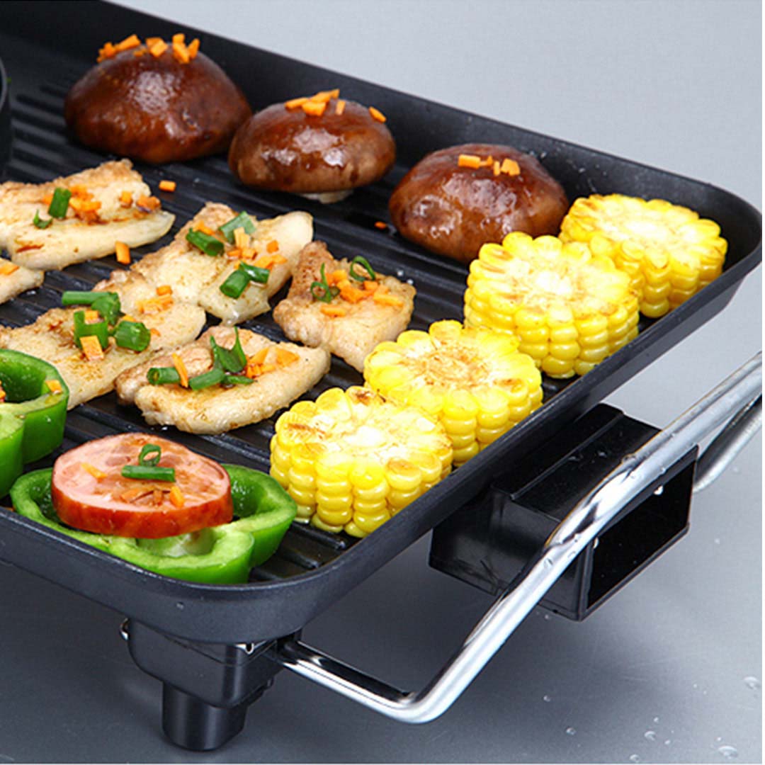 SOGA Electric Steamboat Asian Hot Pot Soup Maker Fondue Teppanyaki Hotpot Grill • LUZ-KoreanBBQPlate68CMWithPot