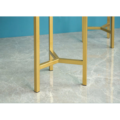 SOGA 45CM Gold Metal Plant Stand with Flower Pot Holder Corner Shelving Rack Indoor Display • LUZ-FPotH47GLD