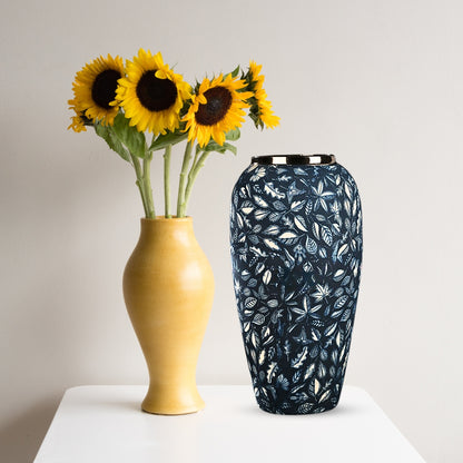 SOGA 35x17cm Blue Large Ceramic Flower Vase Elegant Living Room Home Decor • LUZ-Vase803