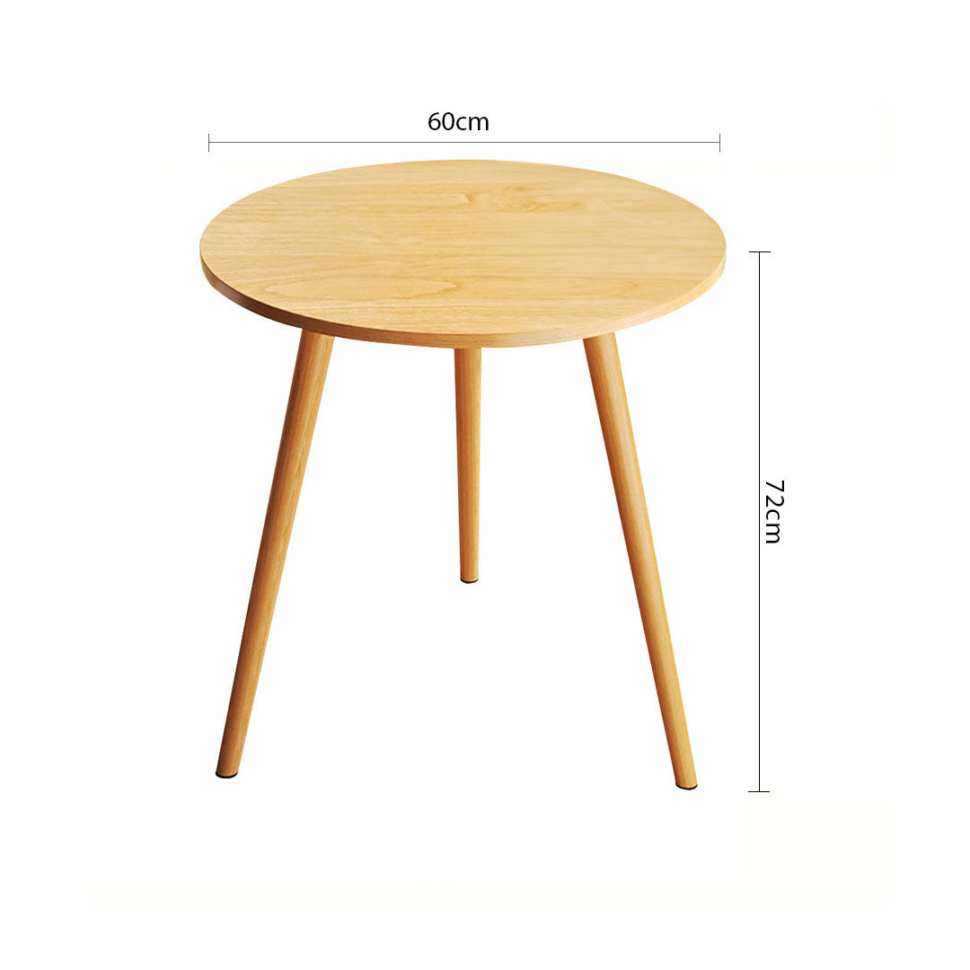 SOGA 60x72cm Walnut Small Side Coffee Table Living Room Balcony Home Décor Style • LUZ-TableTea23