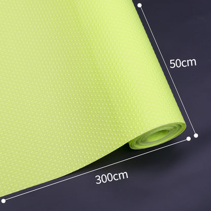 SOGA 50x300cm Green Kitchen Shelf Drawer Cabinet Multi Use Liner Non Slip Mat • LUZ-CabMat503GRN
