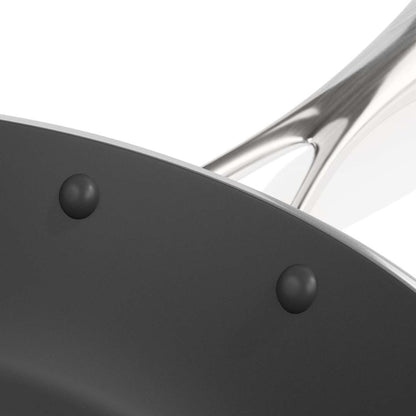 SOGA 4X Stainless Steel Fry Pan Frying Pan Induction FryPan Non Stick Interior Skillet • LUZ-Fry69707274