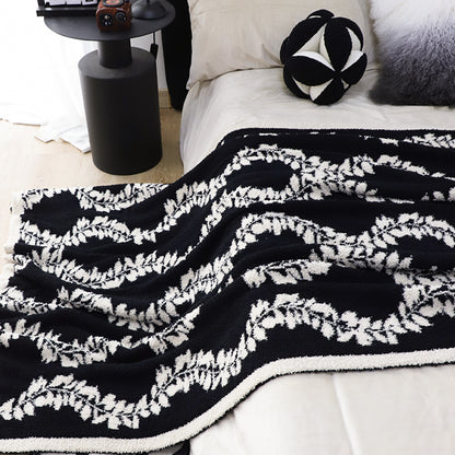 SOGA 130x170cm Throw Blanket Retro Vine Pattern Casual Stylish Cozy • LUZ-Blanket932