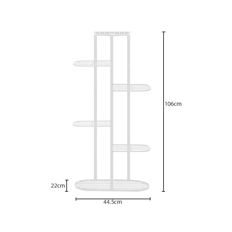 SOGA 2X 6 Tier 7 Pots White Metal Plant Rack Flowerpot Storage Display Stand Holder Home Garden Decor • LUZ-FPotH32X2