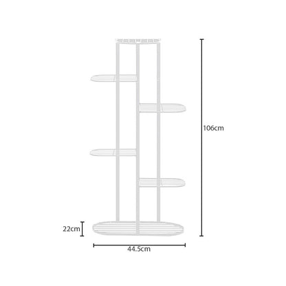 SOGA 2X 6 Tier 7 Pots White Metal Plant Rack Flowerpot Storage Display Stand Holder Home Garden Decor • LUZ-FPotH32X2