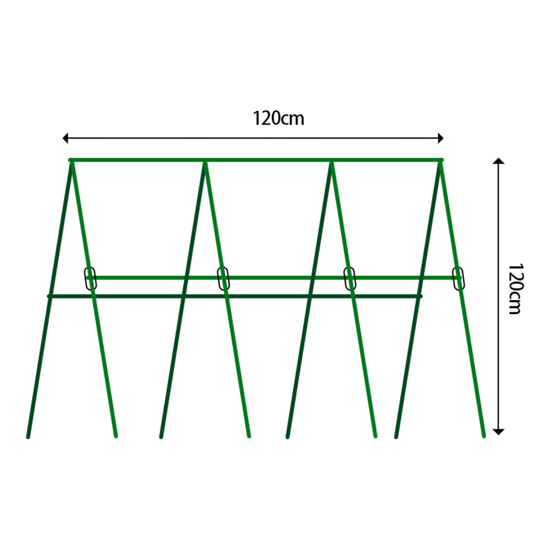 SOGA 120cm Plant Frame Tube Trellis Vegetable Flower Herbs Outdoor Vine Support Adjustable Garden Rack • LUZ-PlantTube2Q