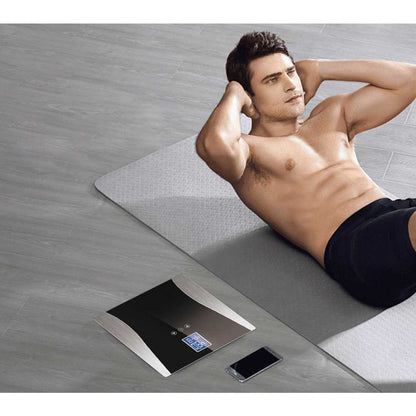 SOGA Wireless Digital Body Fat LCD Bathroom Weighing Scale Electronic Weight Tracker Black • LUZ-BodyFatScale1304Black