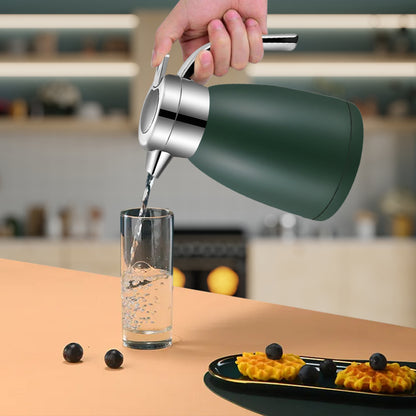 SOGA 1.2L Stainless Steel Insulated Vacuum Flask Water Bottle Green • LUZ-WaterJug12GRE